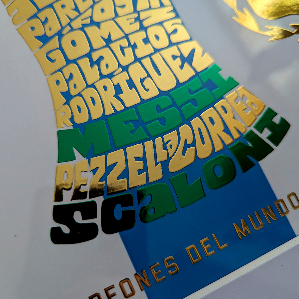 Argentina World Cup 2022 Trophy Poster