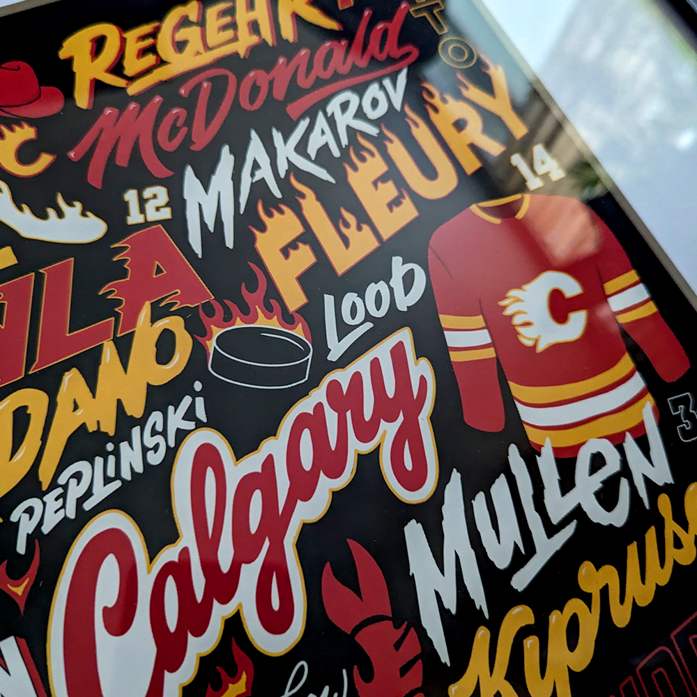 Calgary Flames Legends Poster