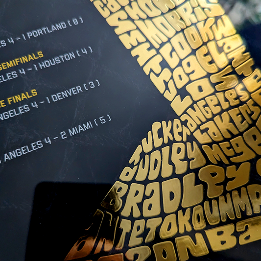 Los Angeles Championship w/ Black Mamba Gold Foil Poster