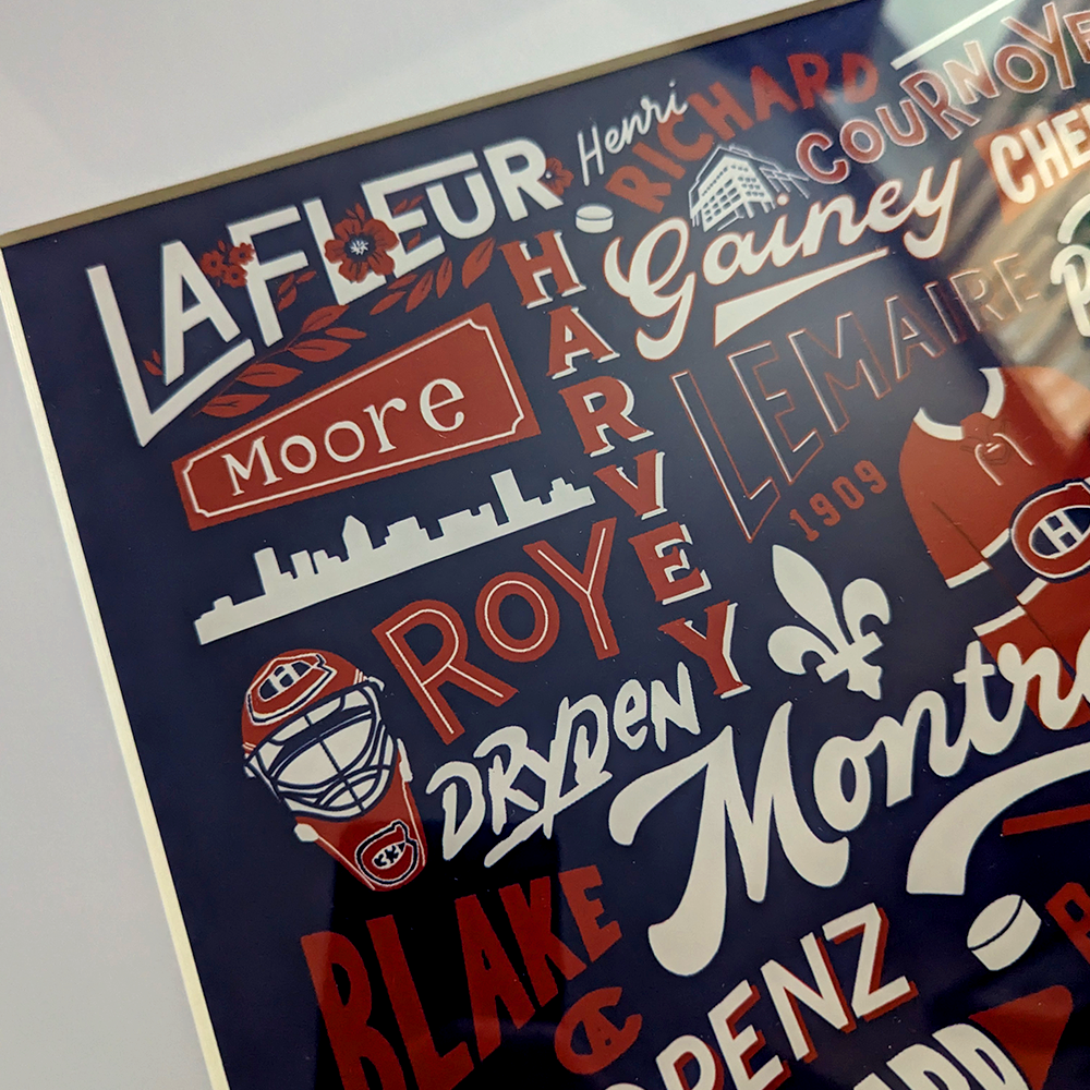 Montreal Hockey Legends Poster