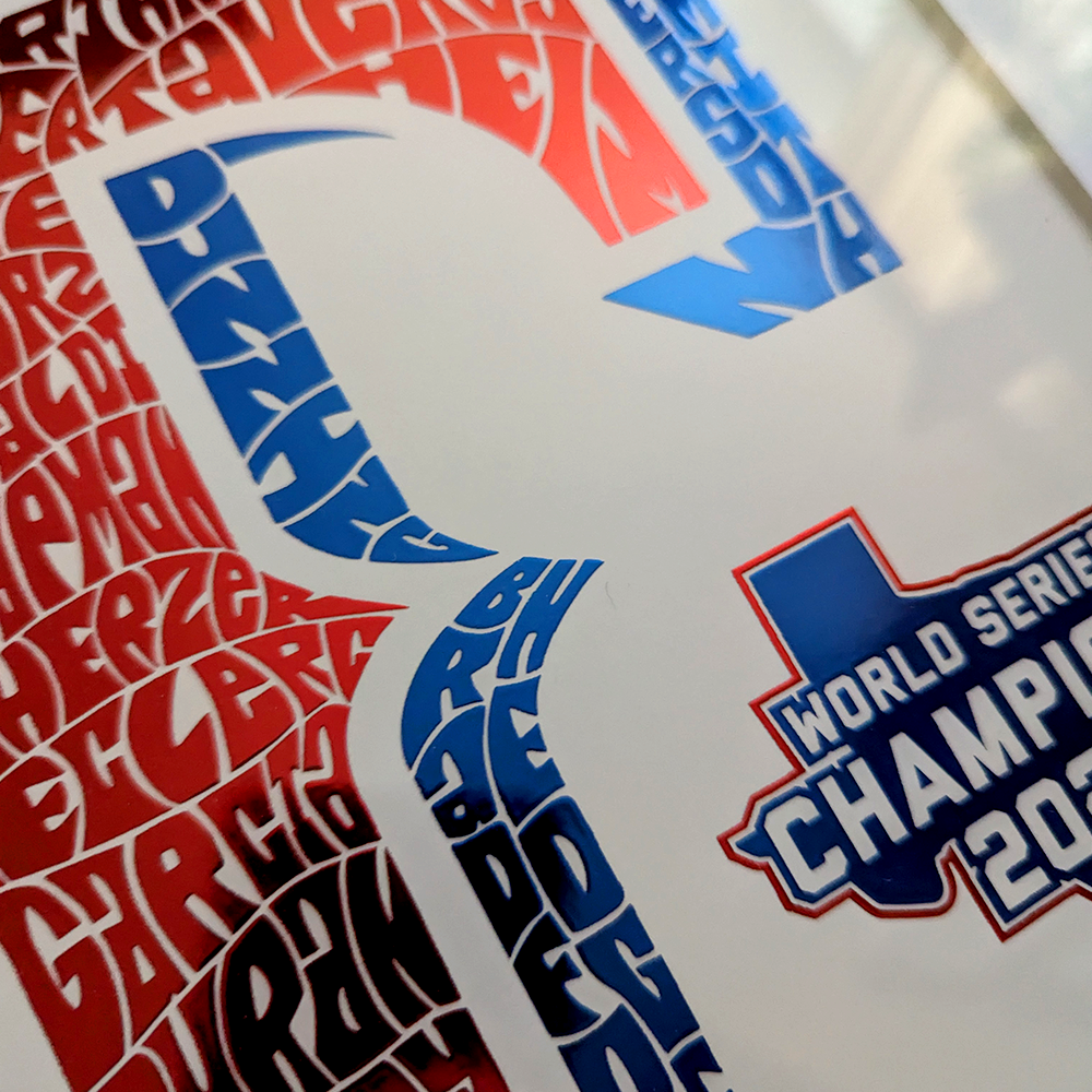Texas Rangers World Series Championship Poster