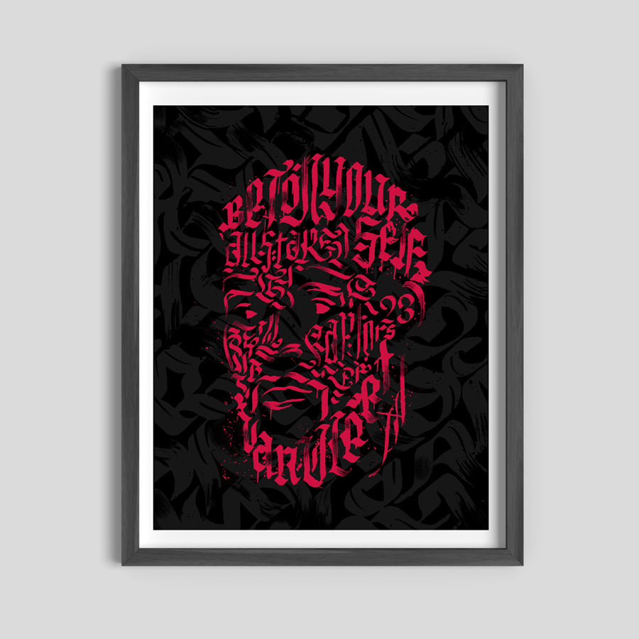 Steady Freddy Red Foil Poster