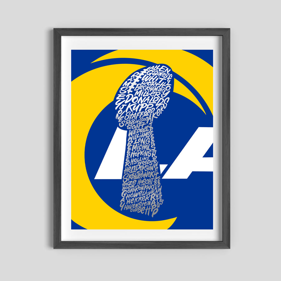 LA Rams Vince Lombardi Trophy Poster